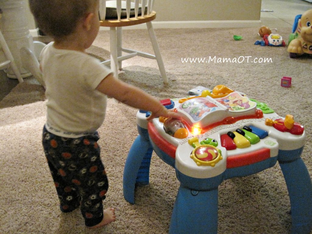 toddler standing play table