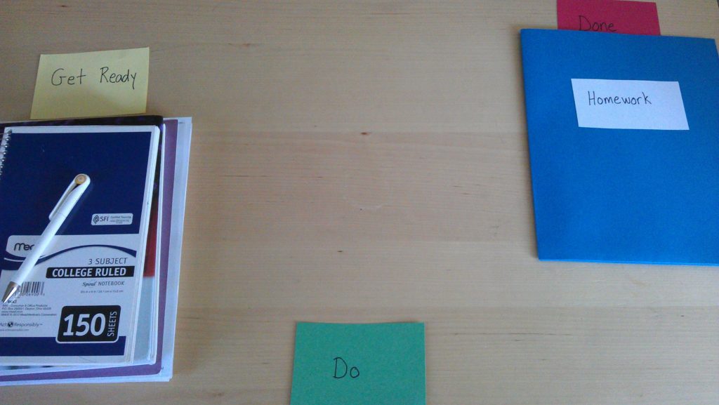 Organization for homework