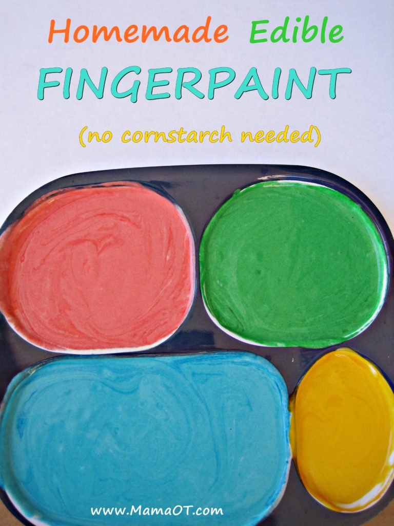 Homemade Edible Finger Paint
