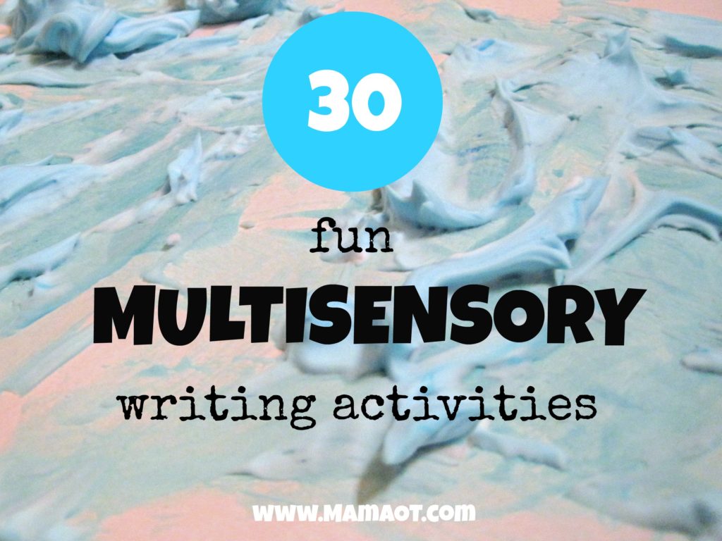 multi sensory handwriting activities for toddlers