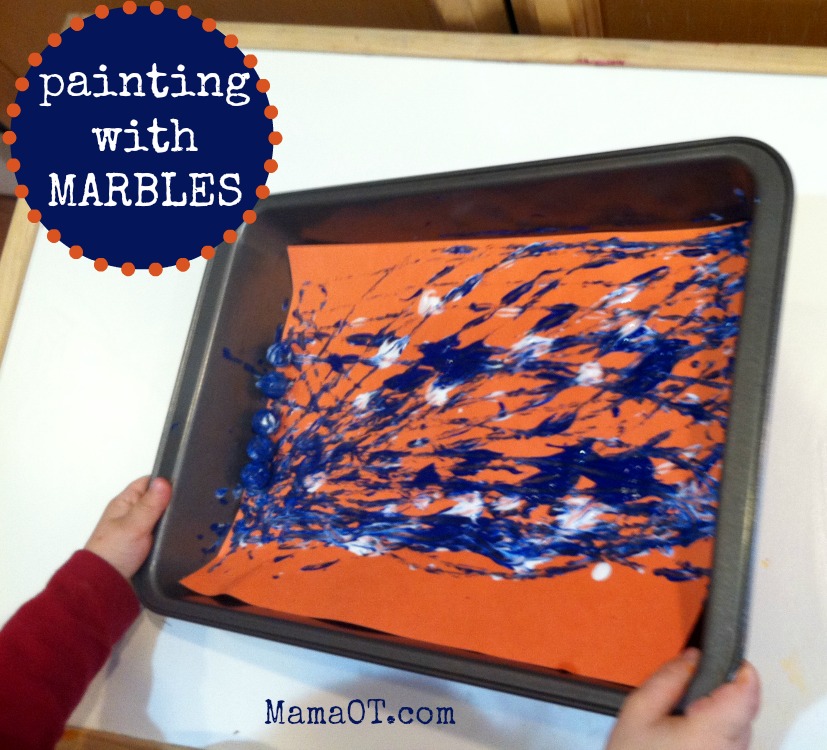 Marble Painting For Kids -