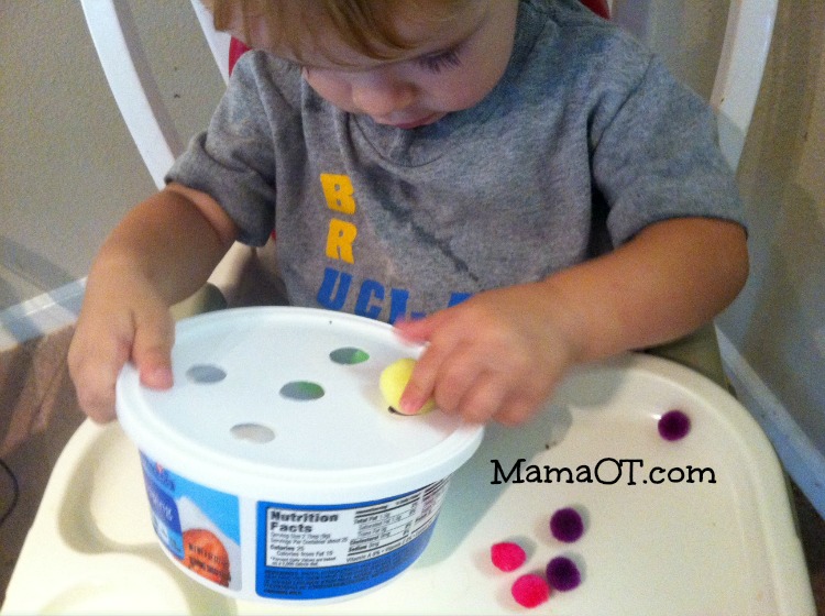 Use household items to develop fine motor skills. This post has 30 OT life hacks designed to make life easier for kids and their grown ups! #OTlifehack