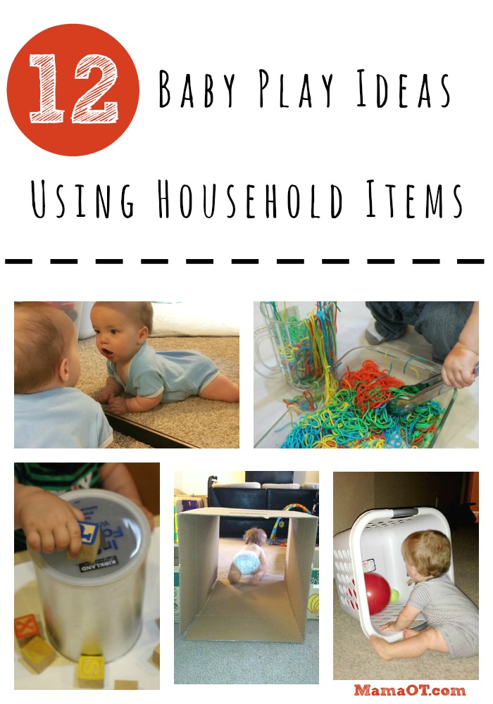 12 Baby Play Ideas Using Household Items